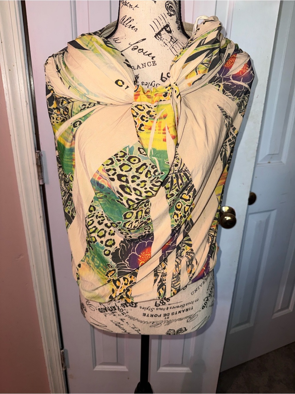 Chesley Cream and Yellow Patterned Top